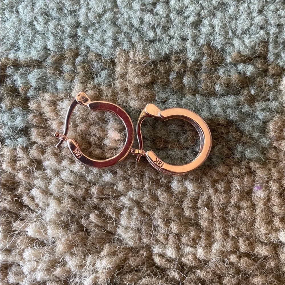 18k gold earrings